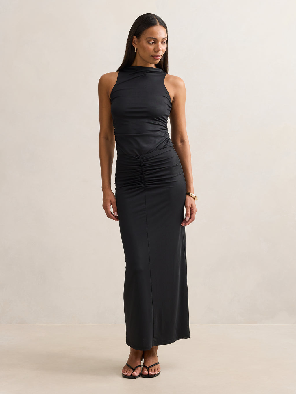 Savannah Ruched Mesh Top