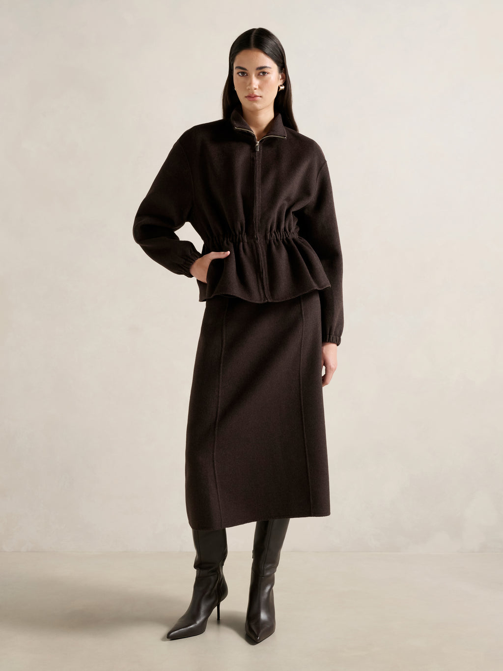Amara Elastic Waist Jacket