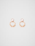Hailey Hoop Pearl Drop Earring
