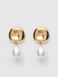 Yvonne Organic Pearl Drop Earring