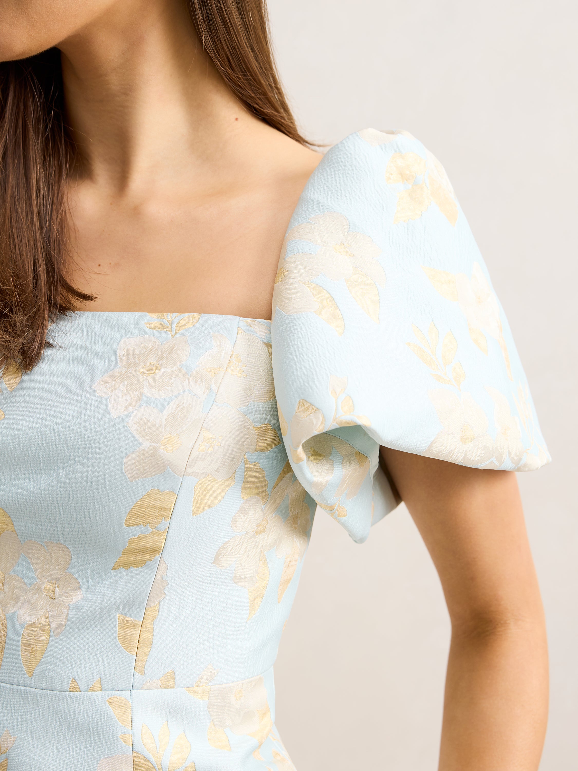 Florence Floral Jacquard Mini Dress