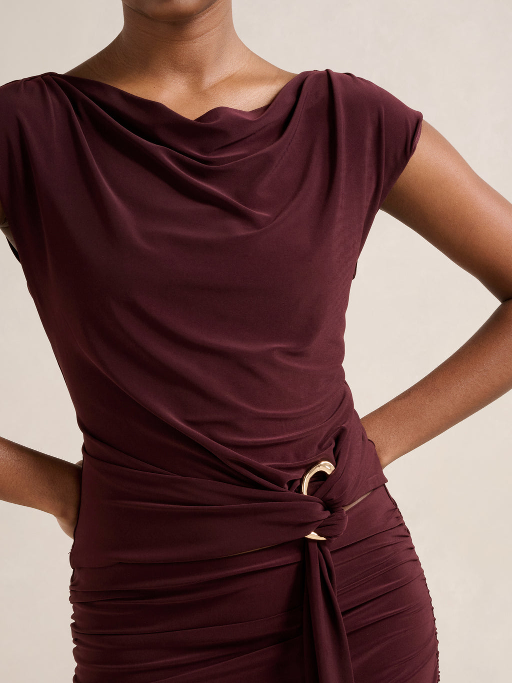 Jazelle Petite Hardware Detail Top