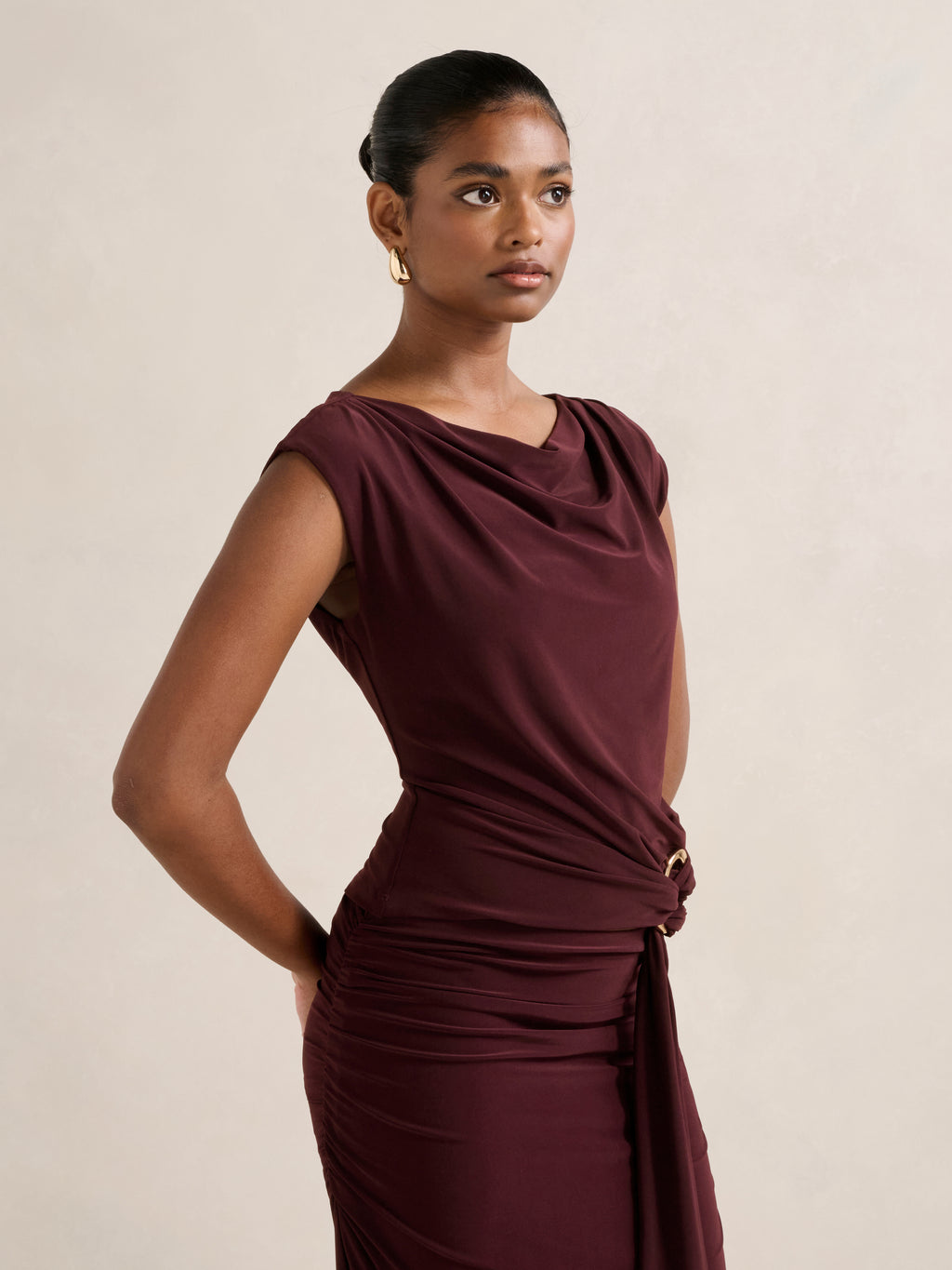 Jazelle Petite Hardware Detail Top