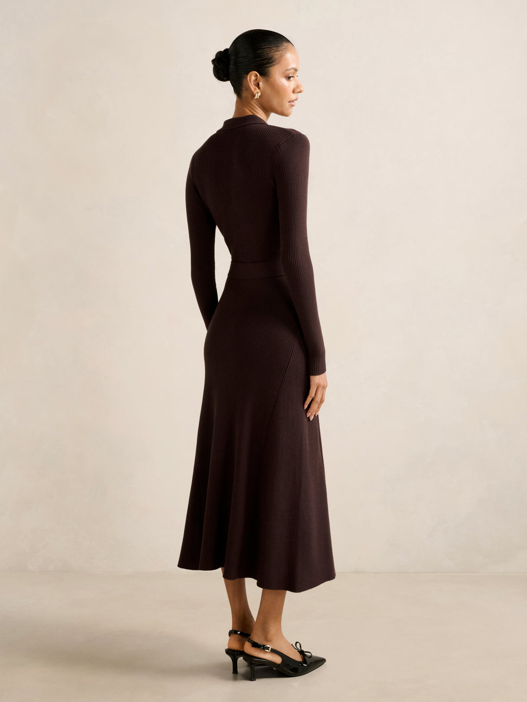 Kelani Petite Belted Midi Dress