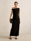 Vivian Petite Asym Twist Maxi Dress