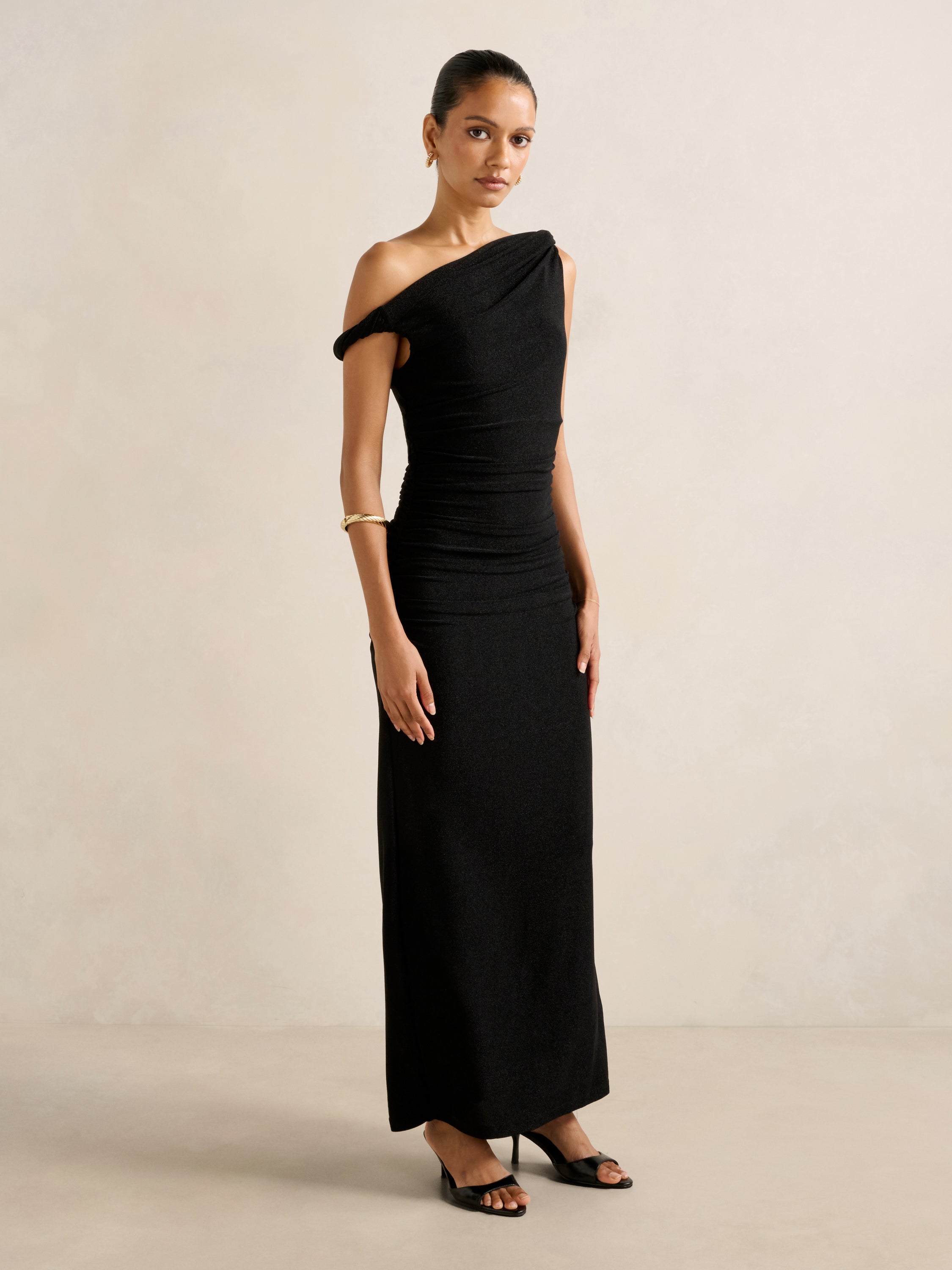 Vivian Petite Asym Twist Maxi Dress