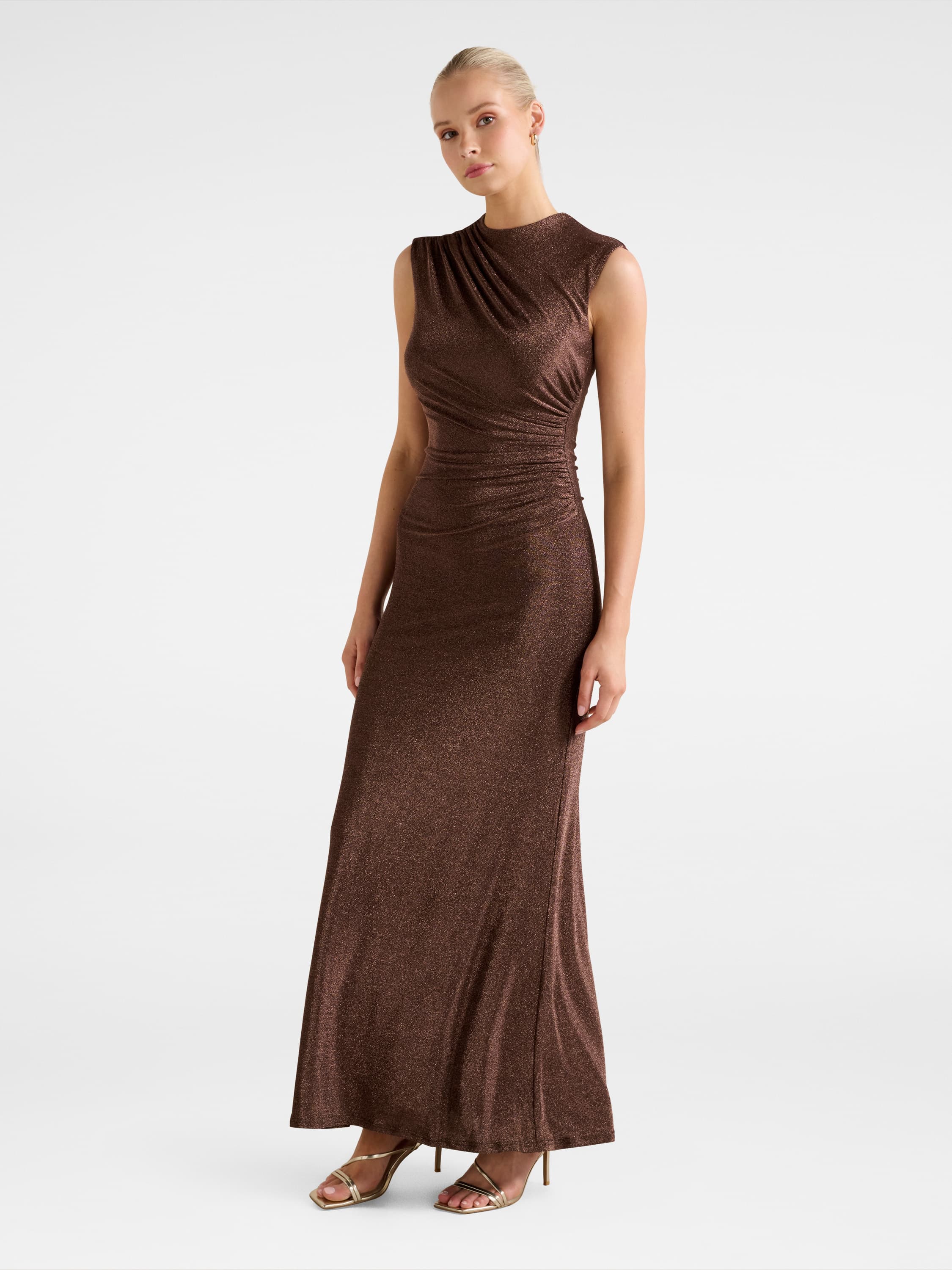 Kristy Metallic Maxi Dress