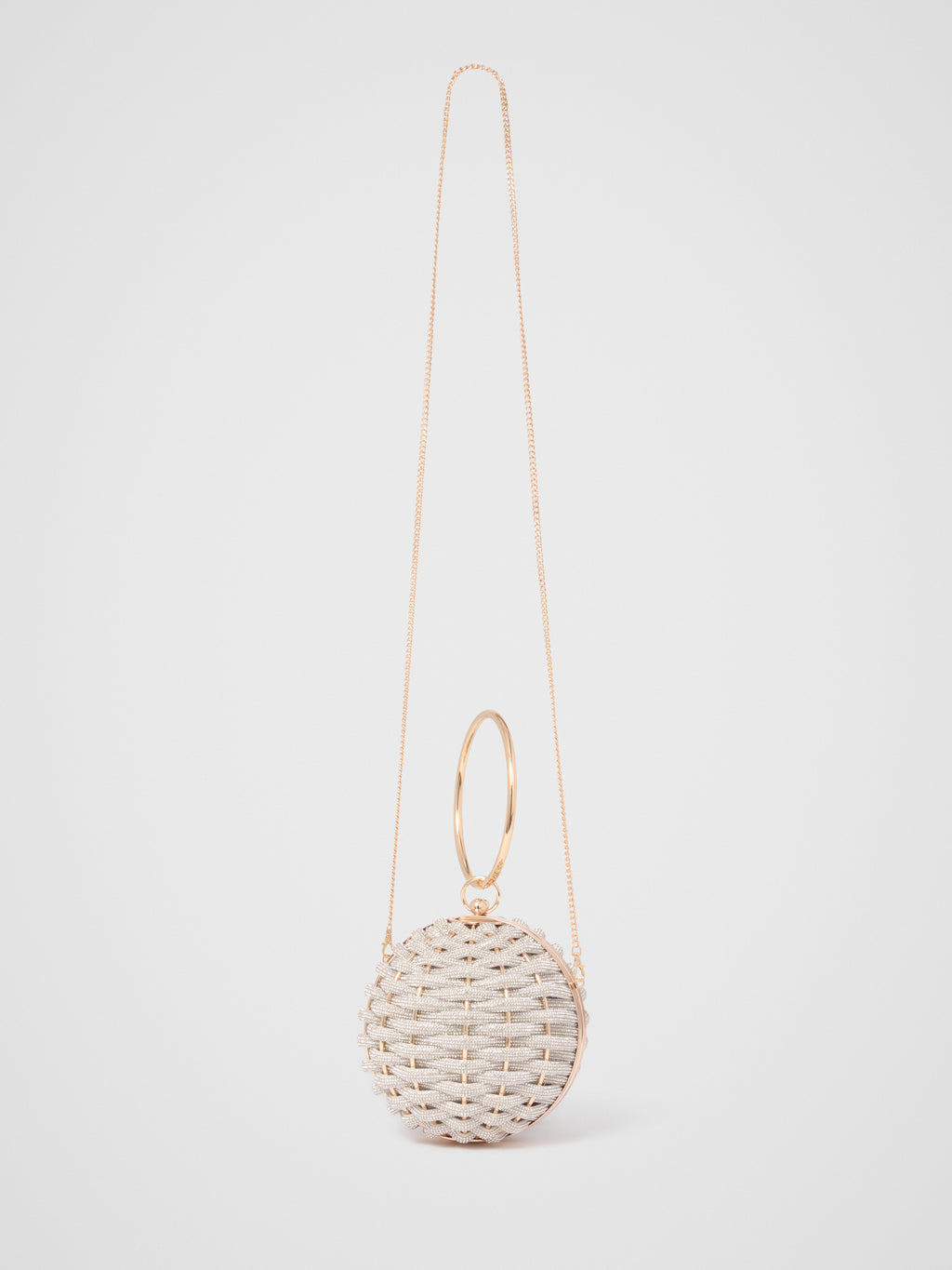 Wynnie Woven Round Clutch