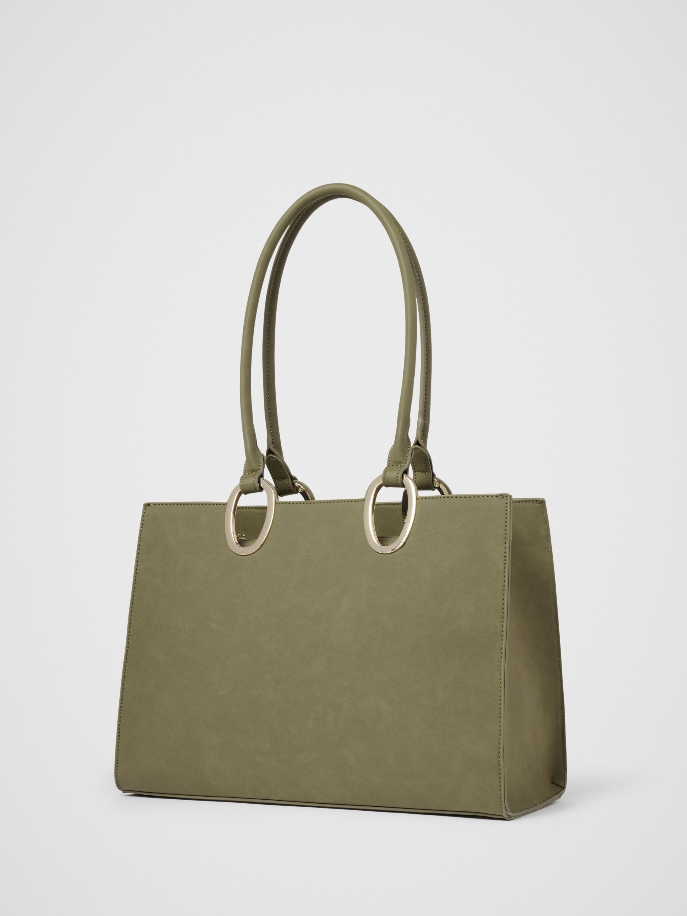 Sammi Oval Hardware Shoulder Tote