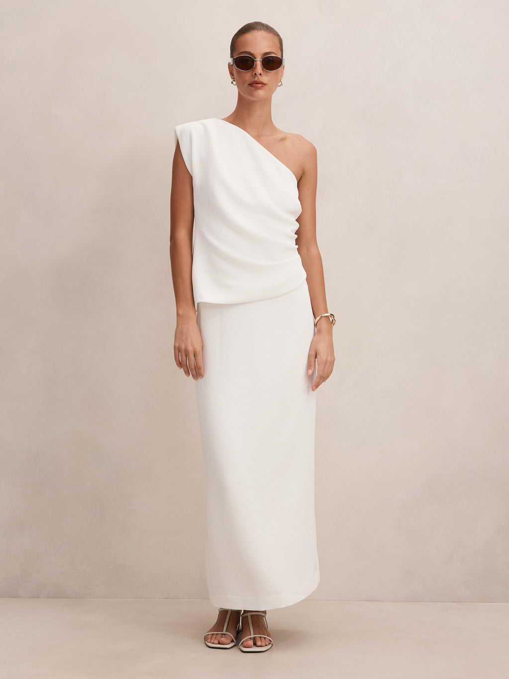 Adriana Asymmetrical Tuck Top