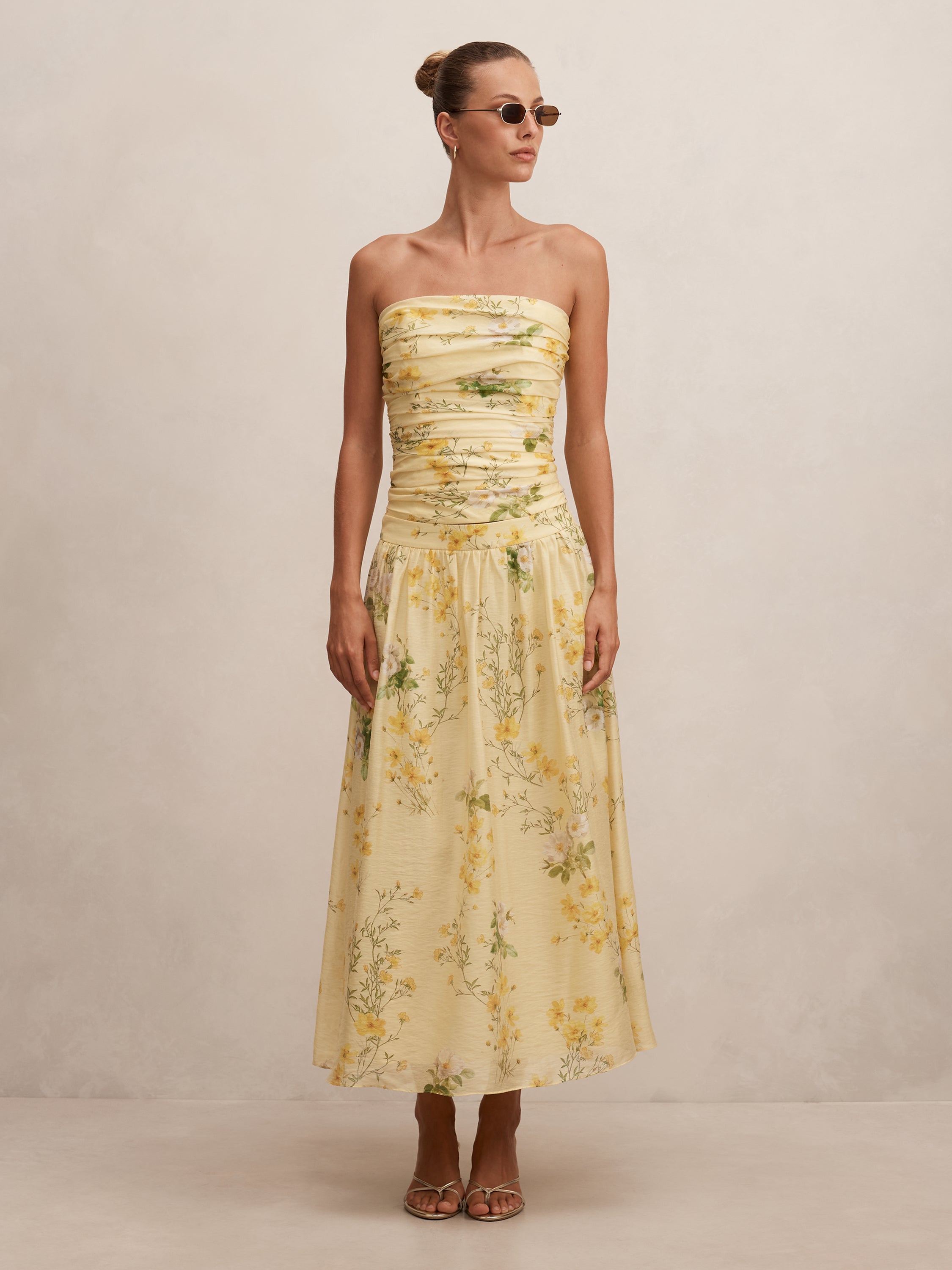 Palmer Gathered Strapless Top