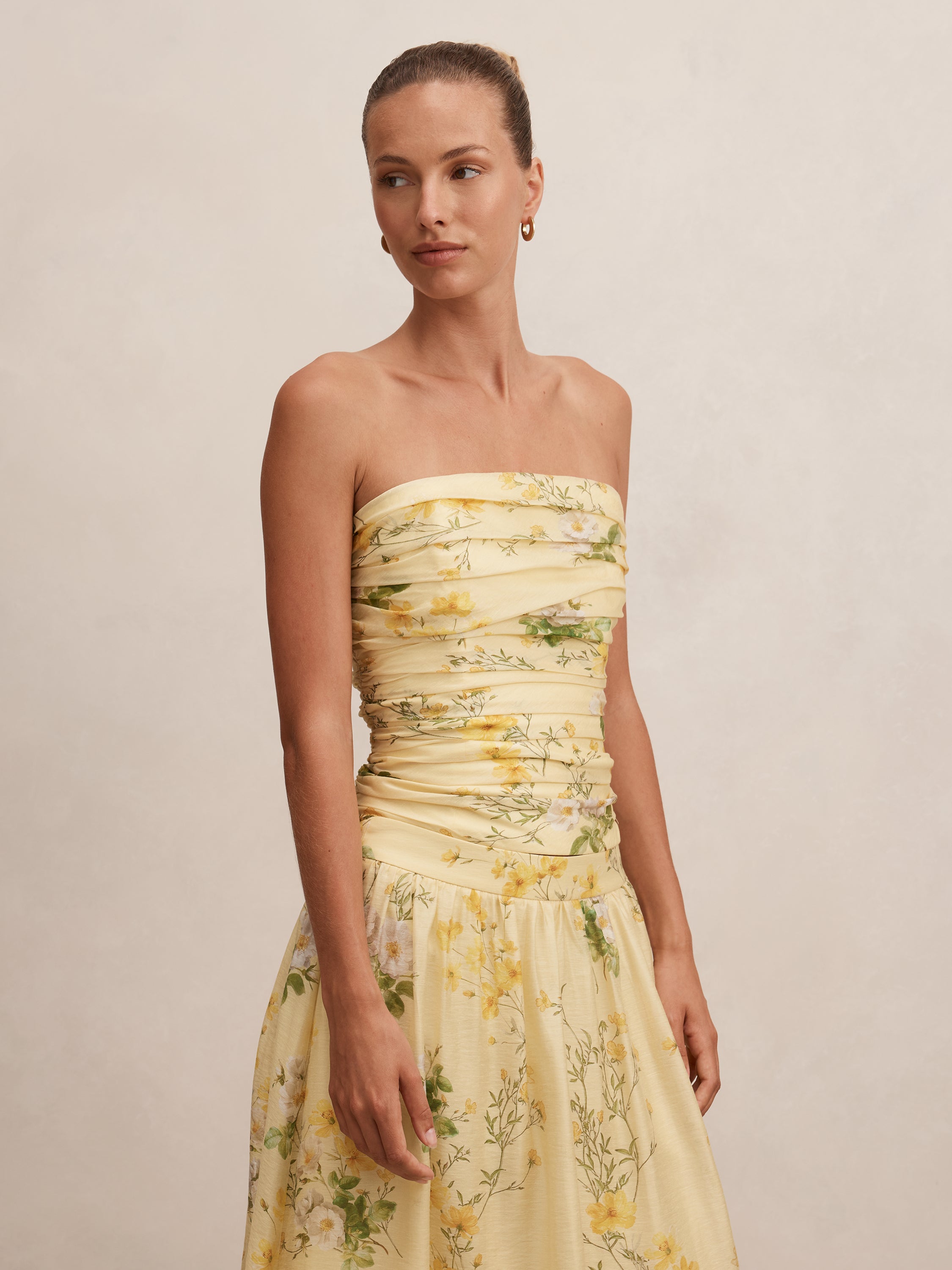 Palmer Gathered Strapless Top