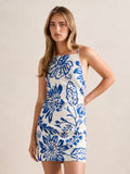 Letty Stretch Linen Mini Dress