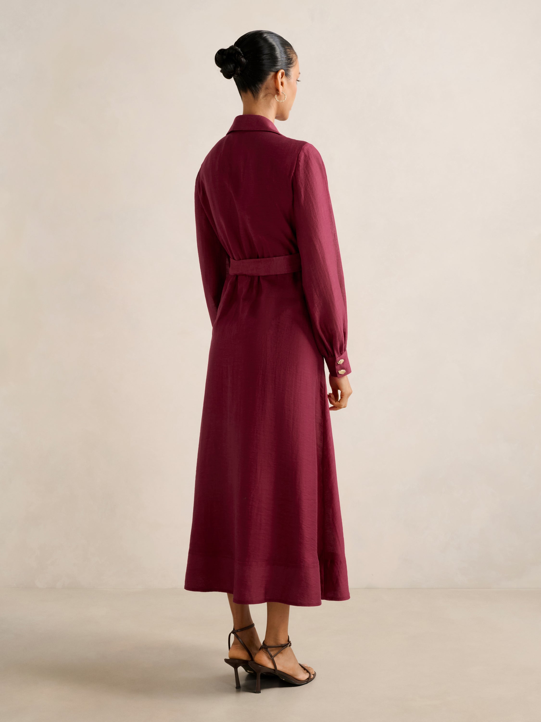 Evelyn Petite Seam Detail Midi Dress