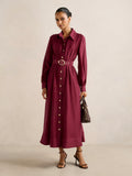 Evelyn Petite Seam Detail Midi Dress