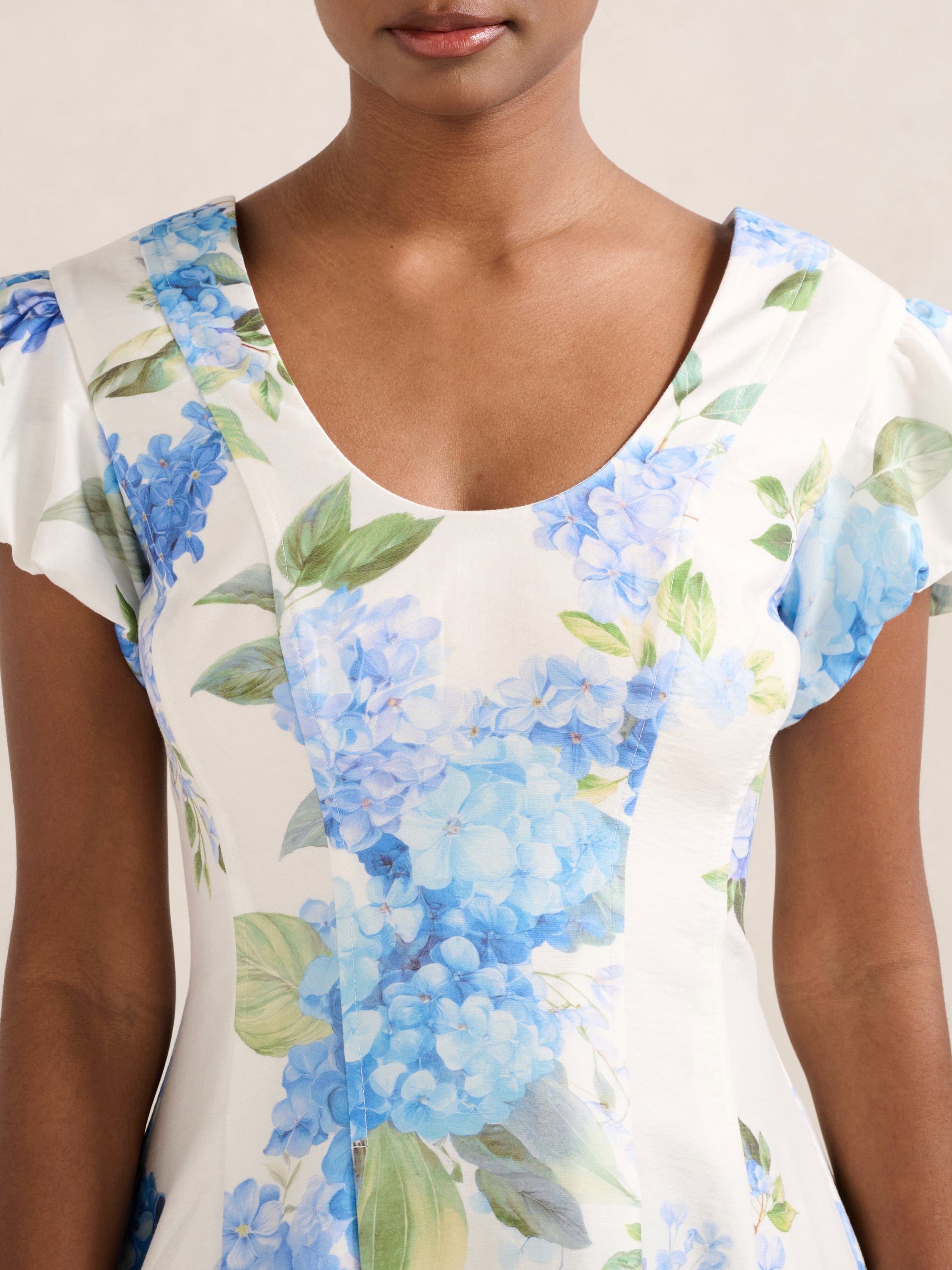 Lily Petite Scoop Neck Midi Dress