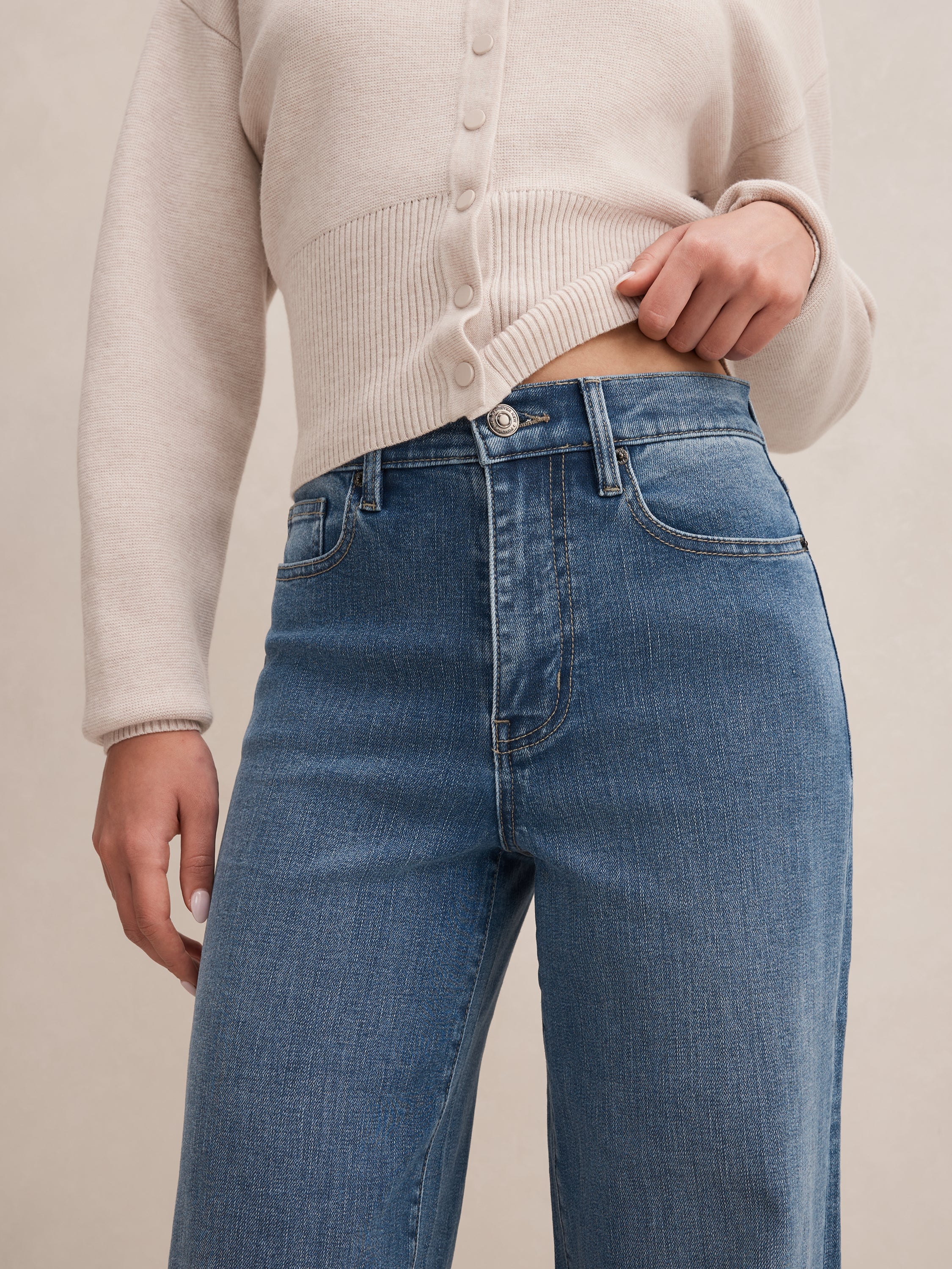 Yasmin Slim Wide Leg Jean