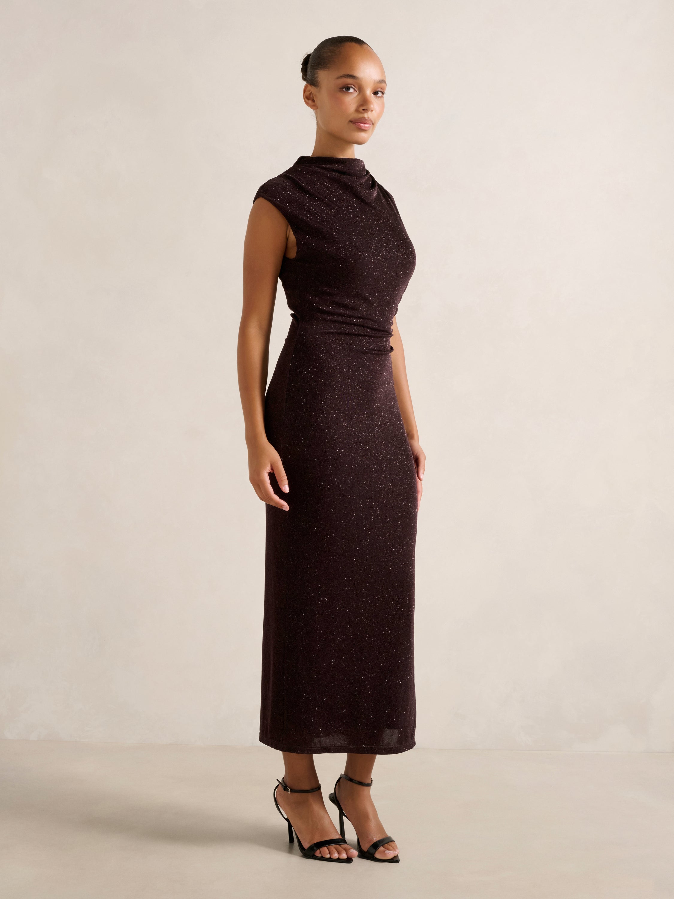 Sammy Glitter Bodycon Midi Dress