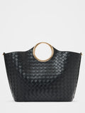 Valentina Metal Handle Weave Bag