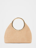 Delta Round Metal Handle Clutch