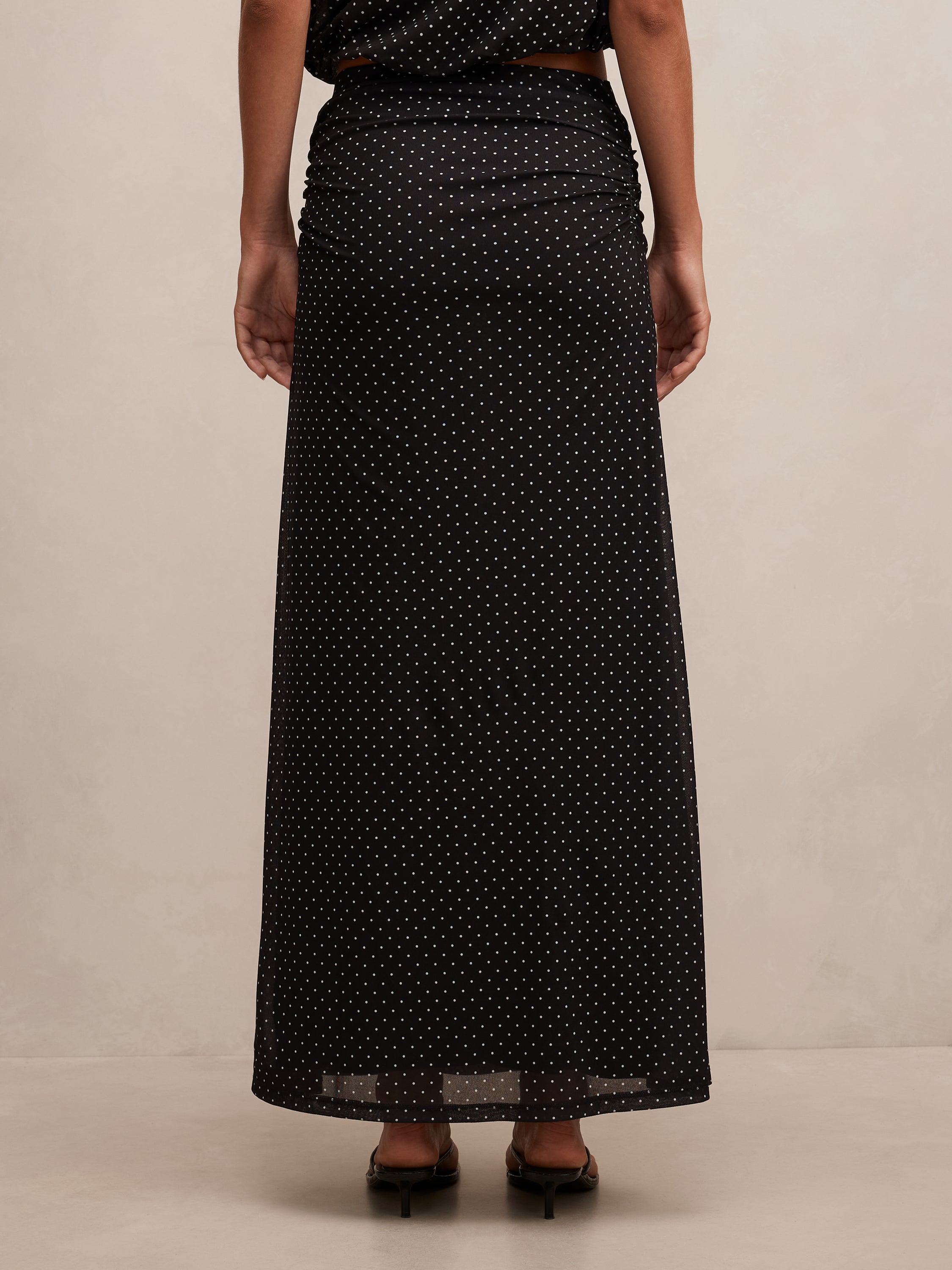 Mimi Flute Maxi Skirt