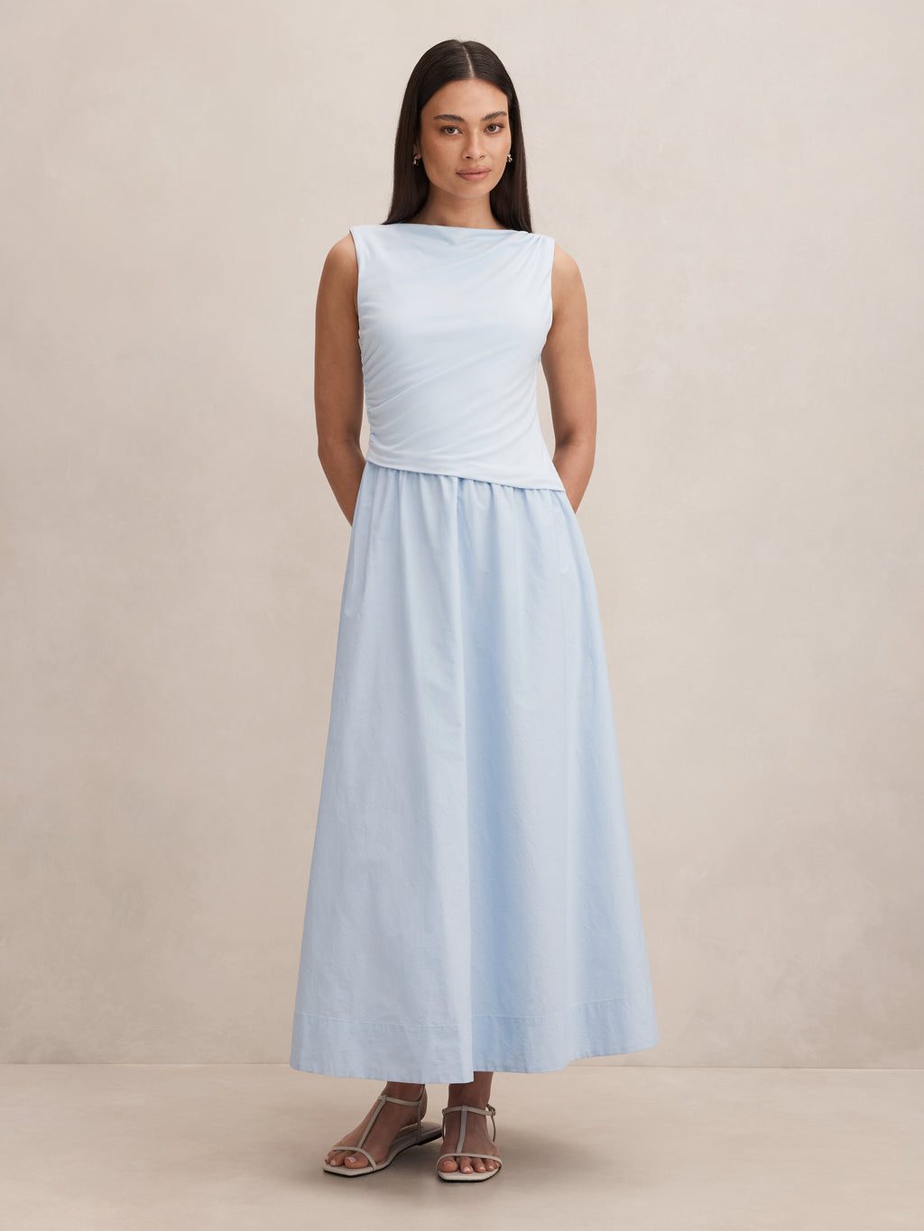 Felicity Asym 2 in 1 Midi Dress
