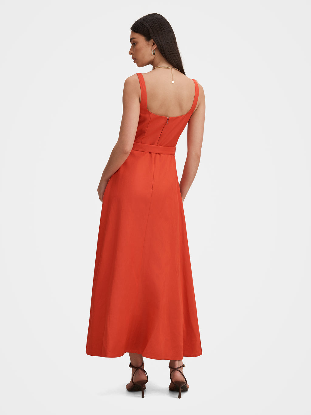 Hayden Square Neck Midi Dress