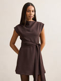 Peony Tie Front Mini Dress