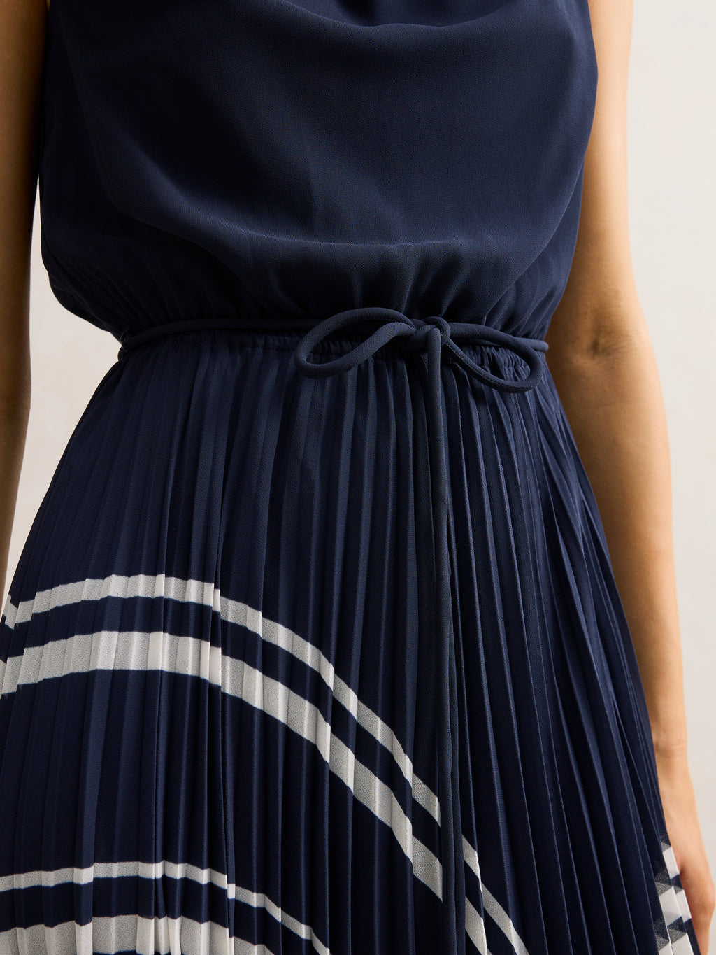 Addie Pleated Skirt Midi Dress