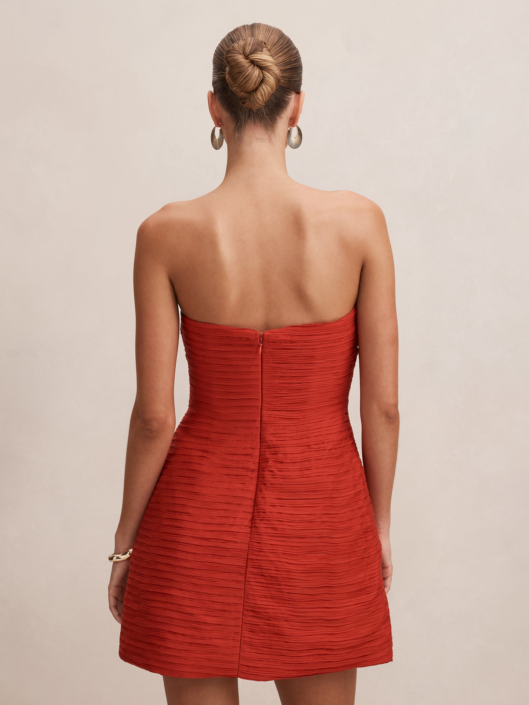 Sasha Strapless Ruched Mini Dress