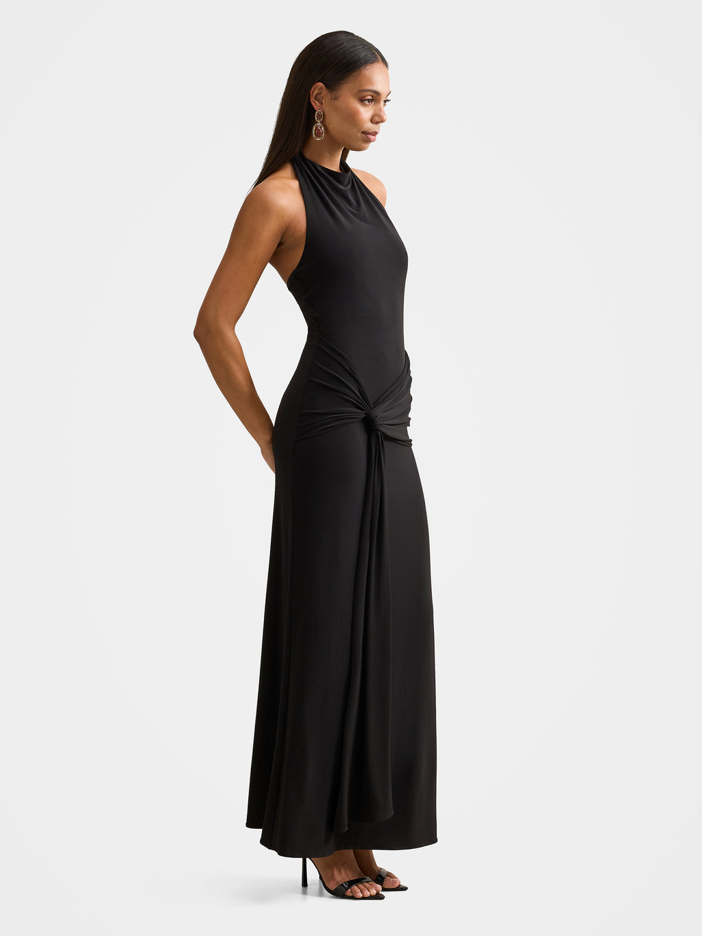 Abby Halter Jersey Maxi Dress