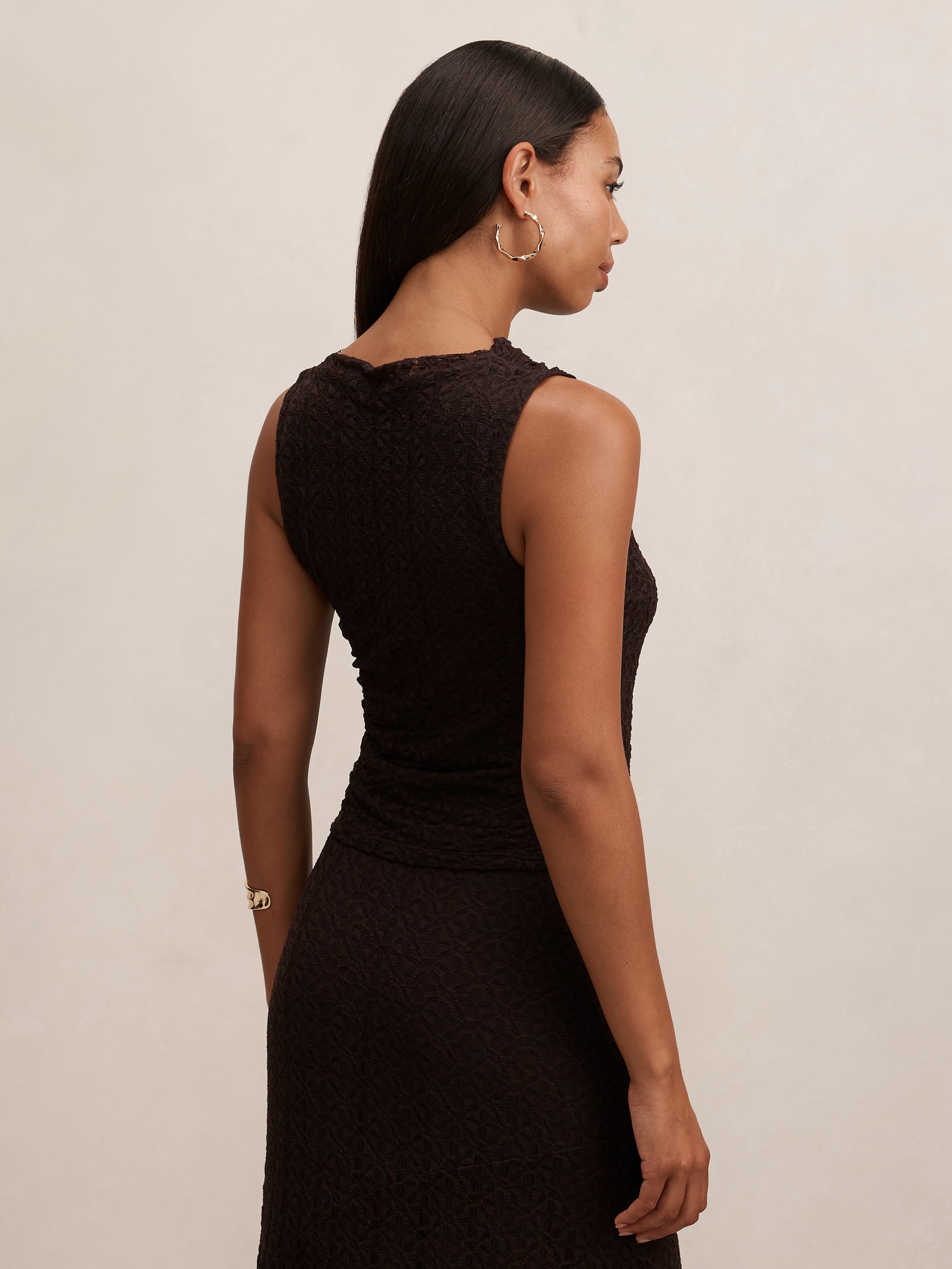 Tahlia Textured Lace Tank