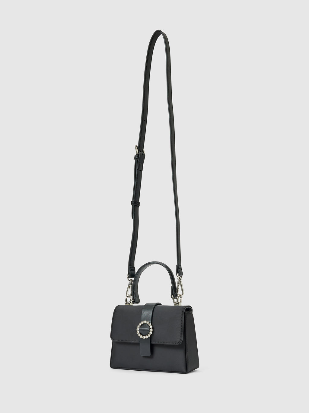 Donna Diamante Buckle Top Handle