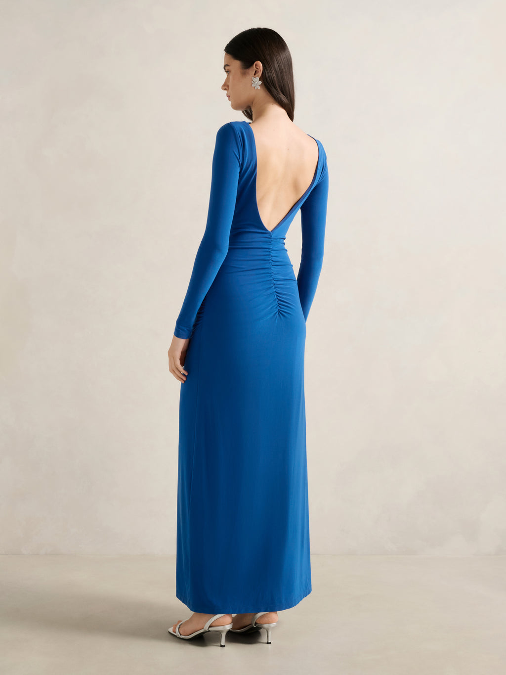 Cheryl Low Back Jersey Maxi Dress