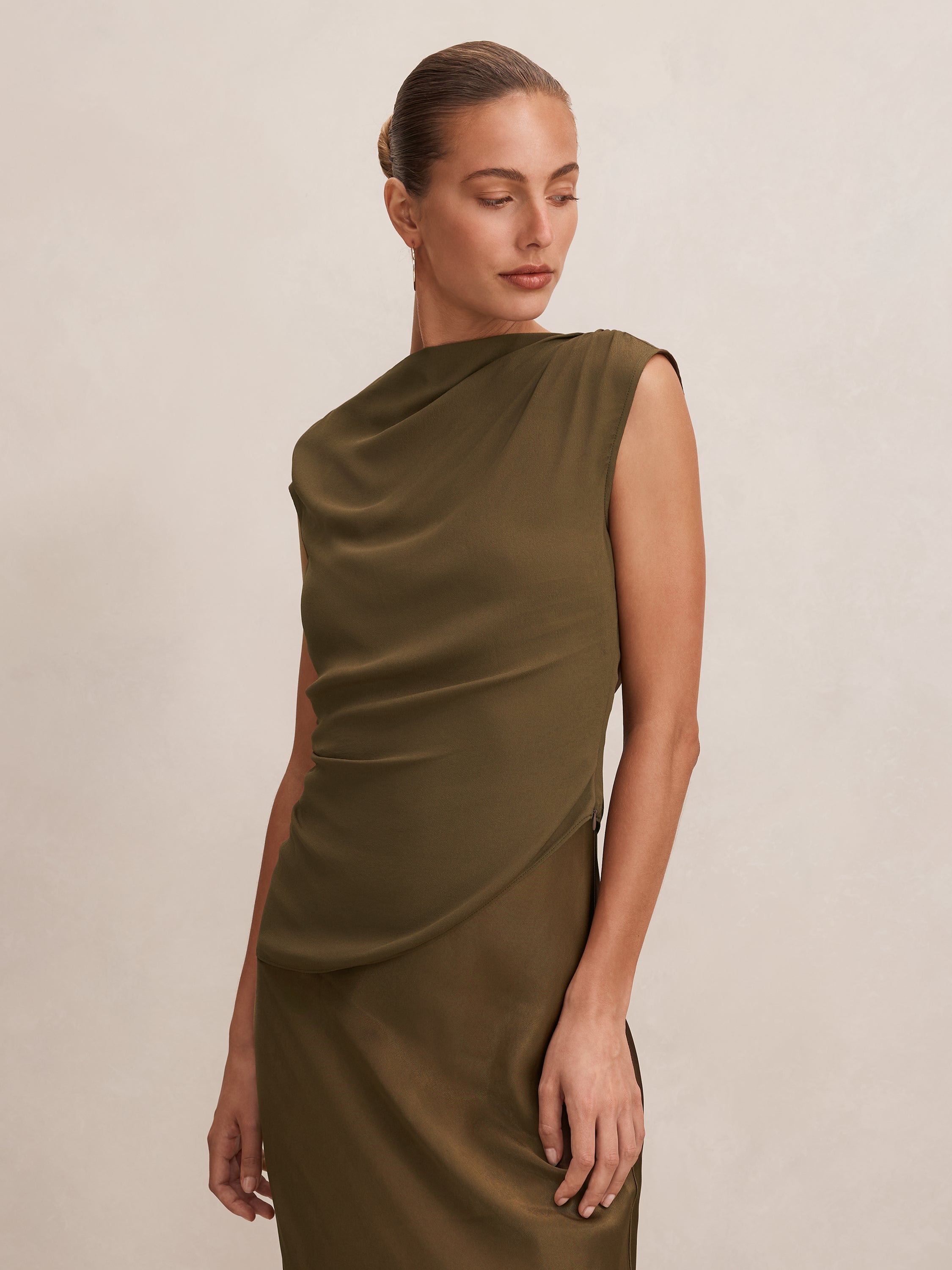 Aurora 2 In 1 Slip Midi Dress