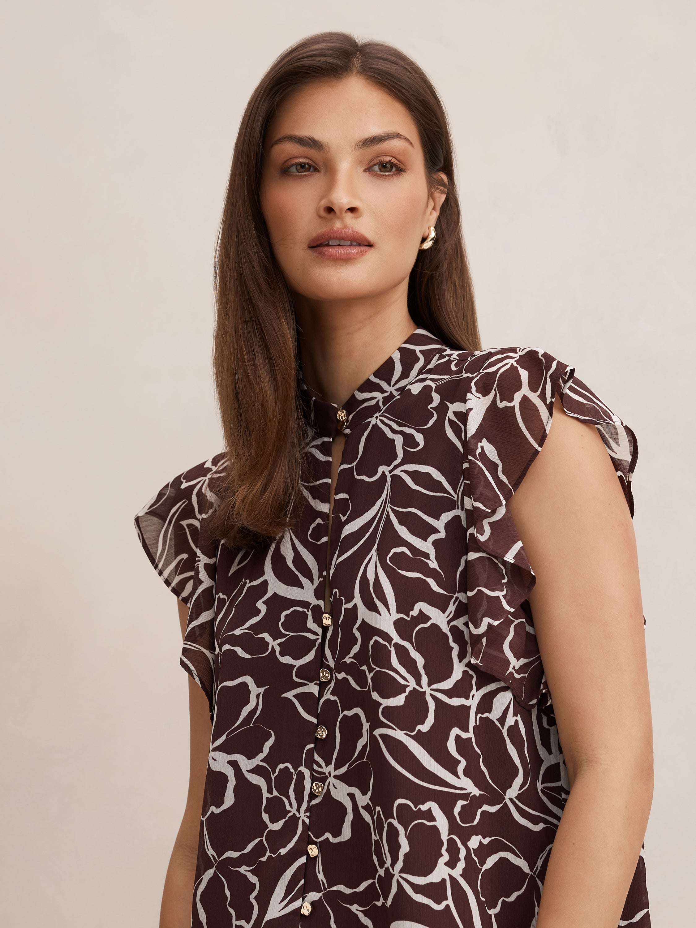 Tullia Ruffle Sleeve Blouse