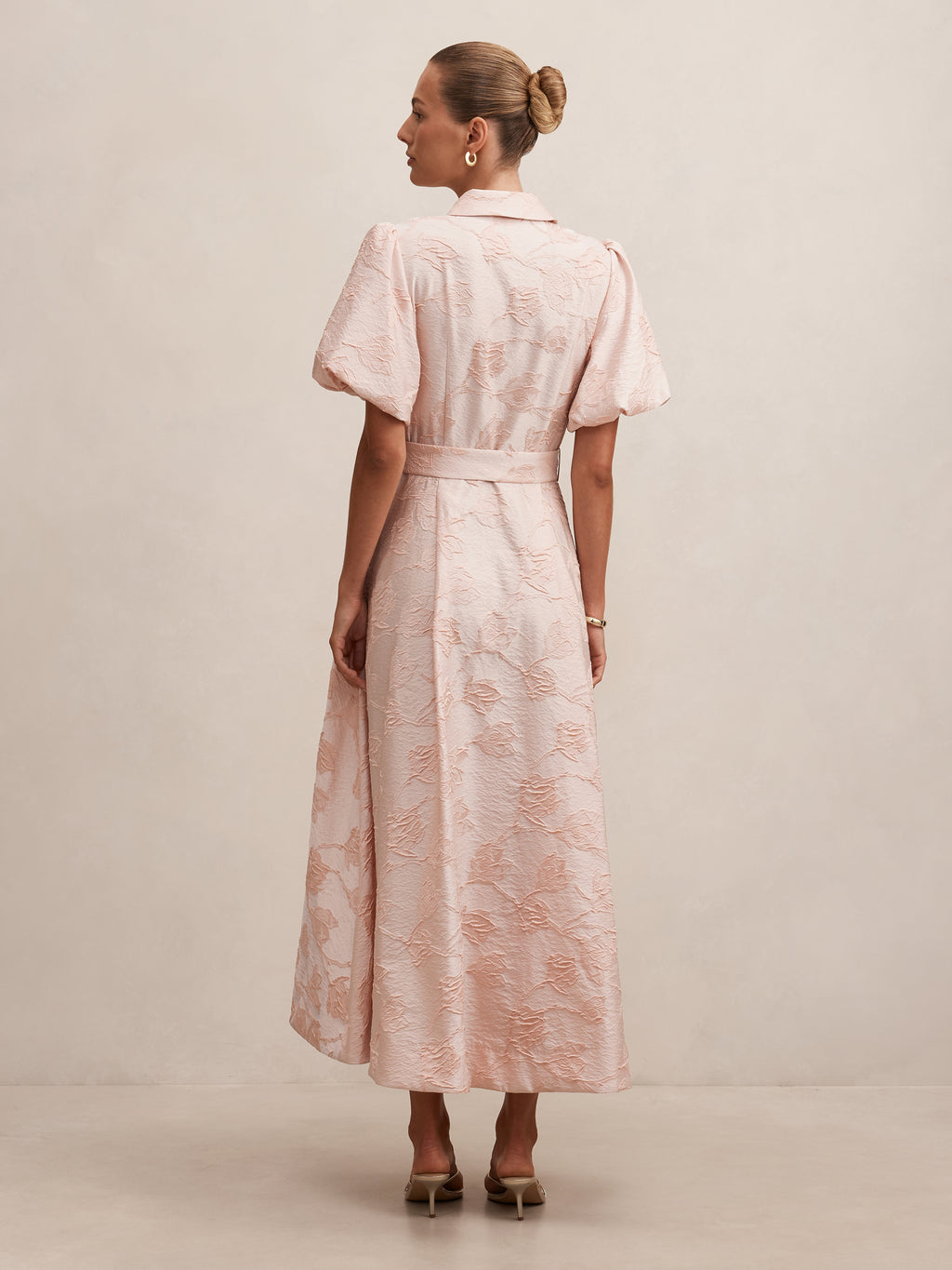 Jill Jacquard Shirt Maxi Dress