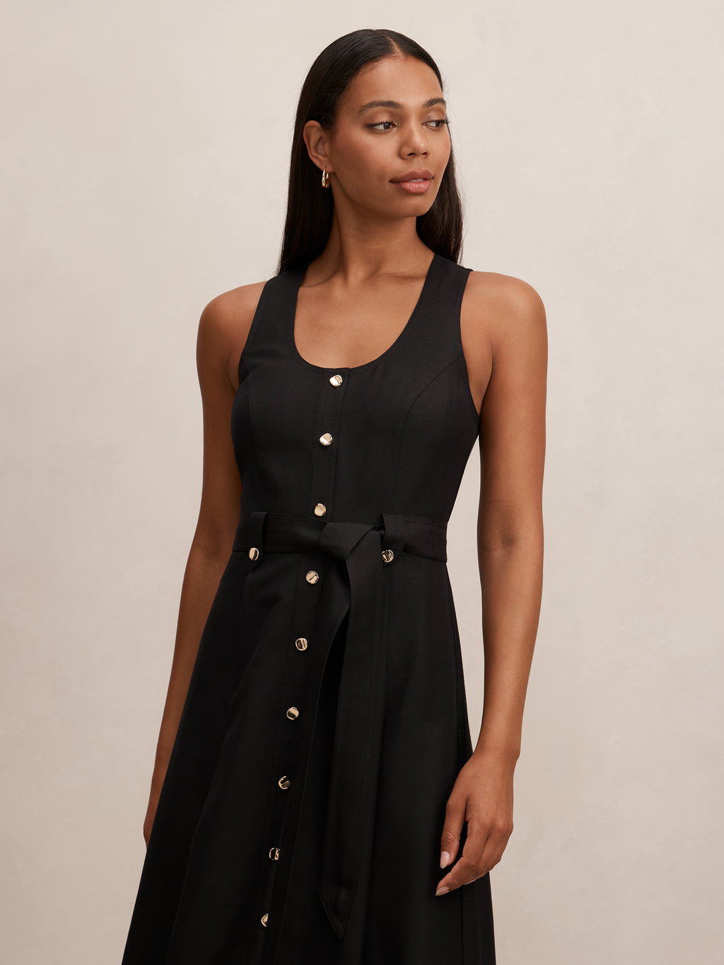 Priscilla Button Down Midi Dress