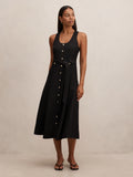 Priscilla Button Down Midi Dress