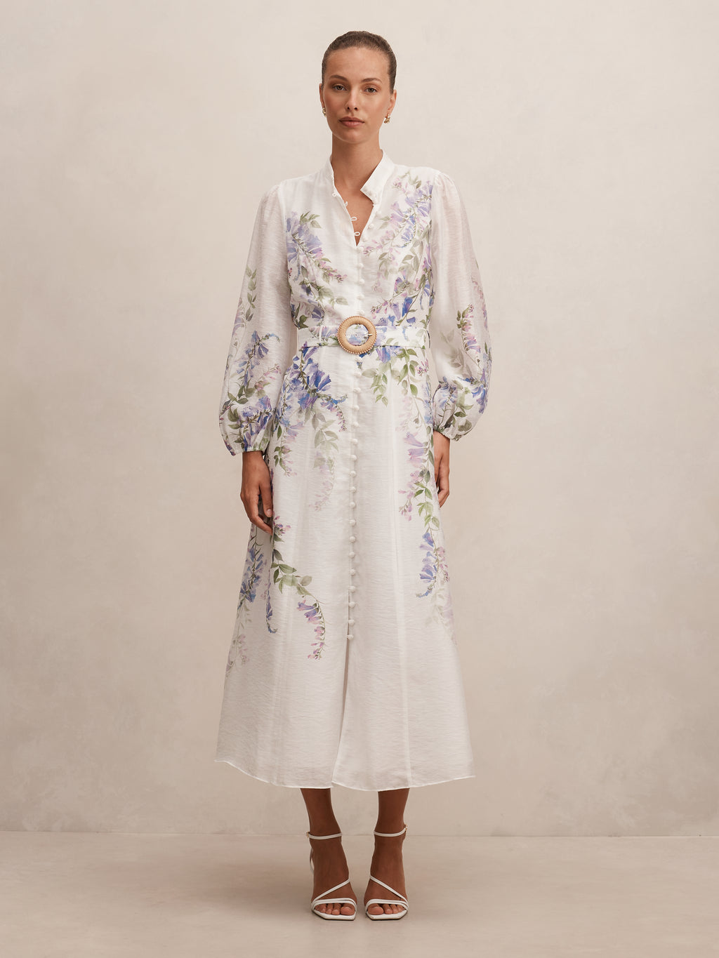 Sheridan Placement Print Midi Dress