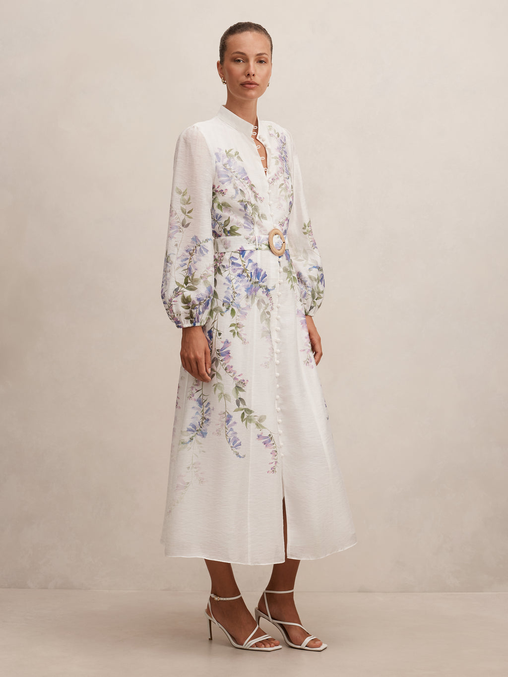 Sheridan Placement Print Midi Dress
