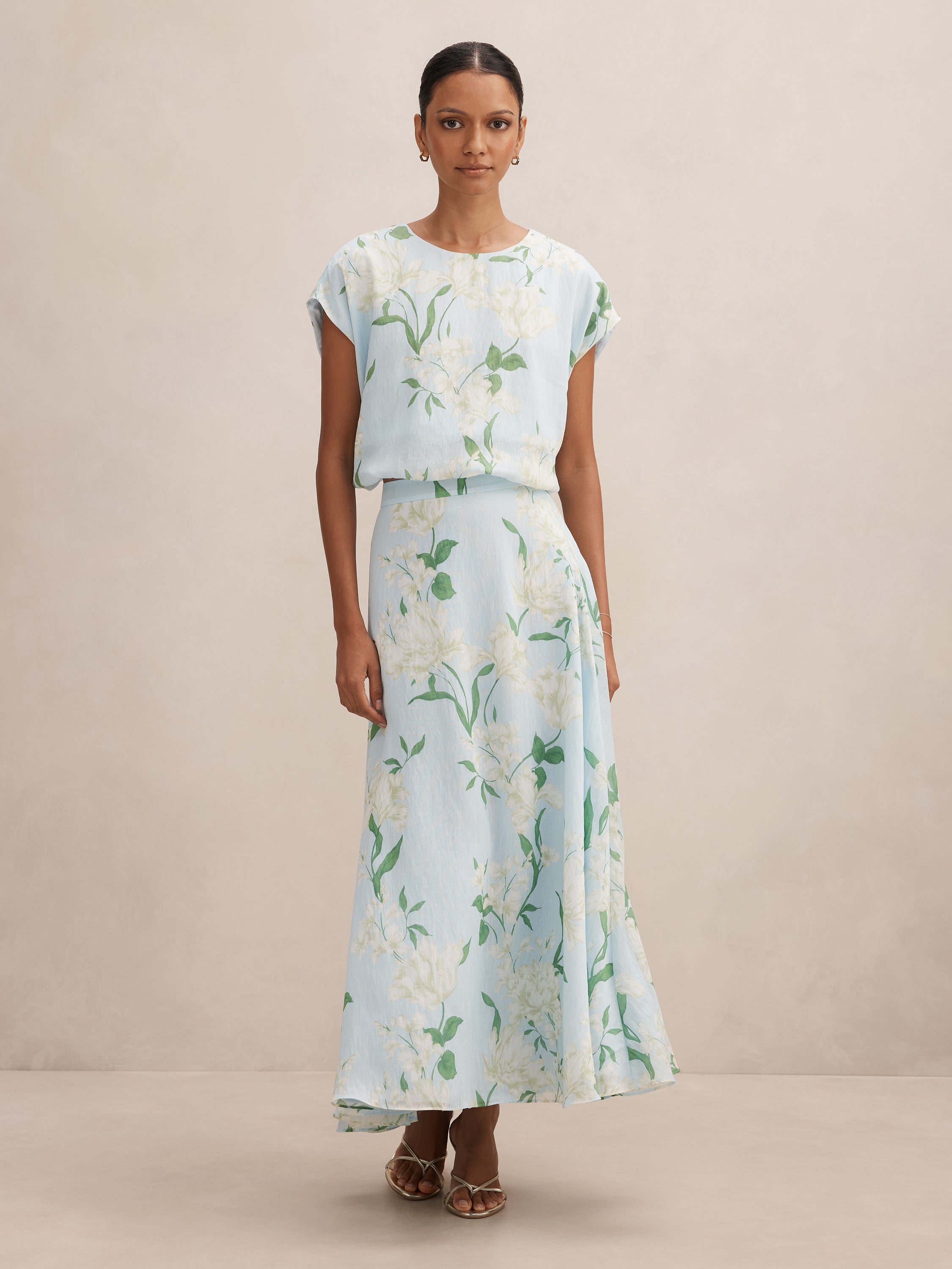 Maisie Petite Circle Midi Skirt
