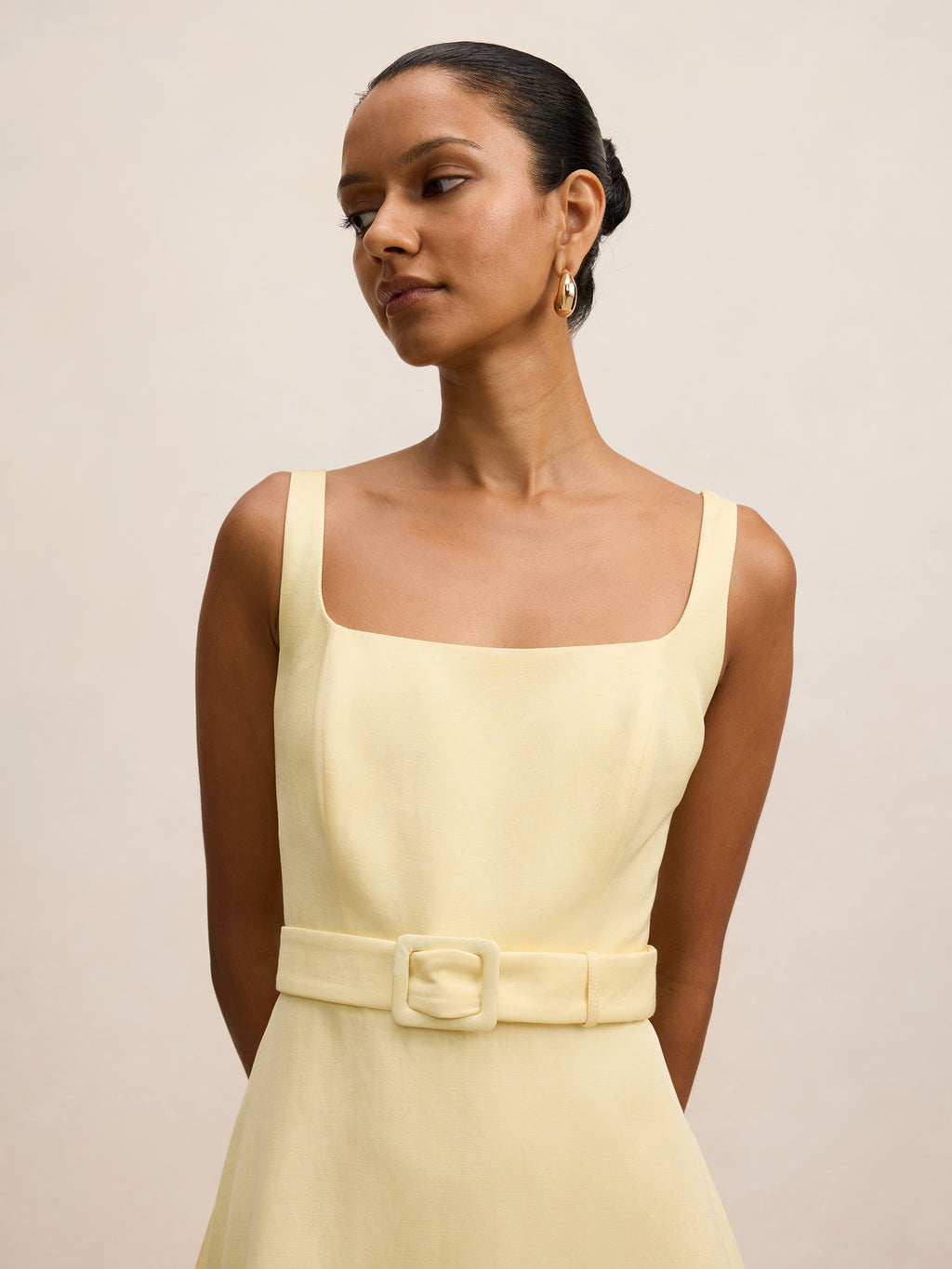 Hayden Petite Square Neck Midi Dress