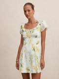 Riley Ruffle Neck Mini Dress