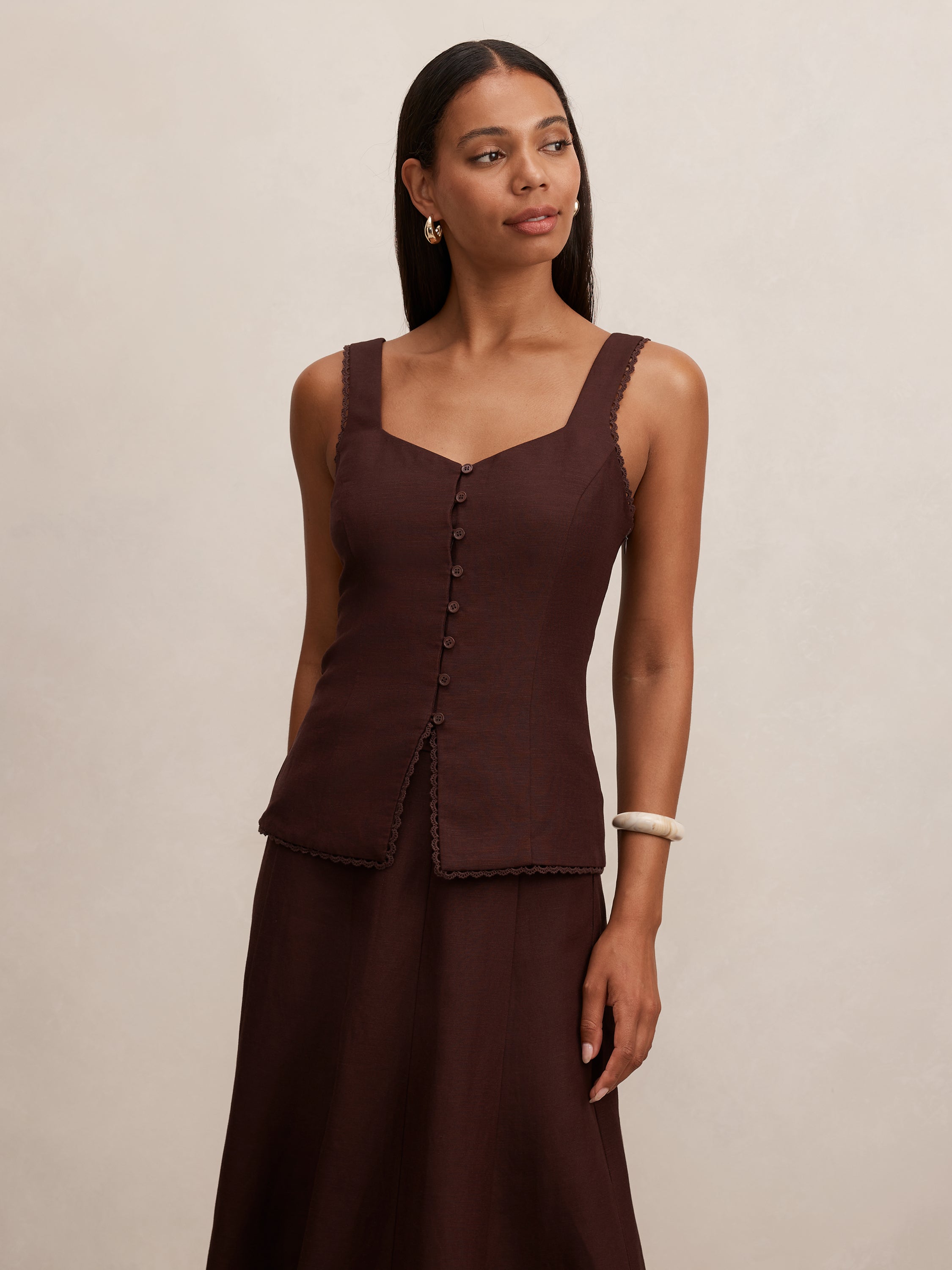 Cinzia Trim Detail Top
