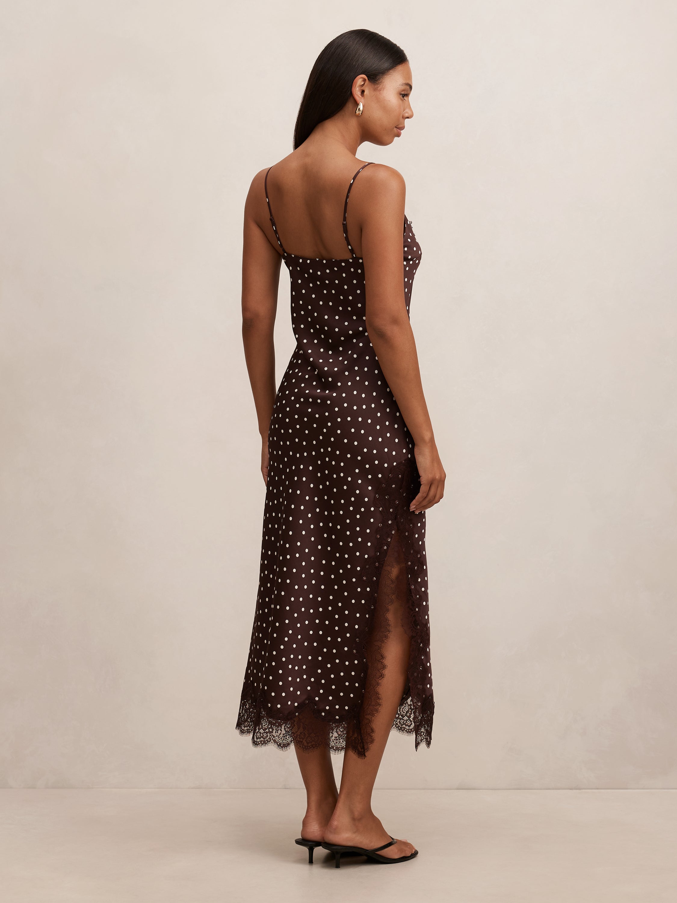 Jess Lace Trim Midi Dress