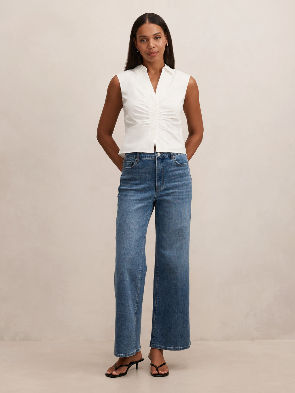 Stella Cotton Ruched Top