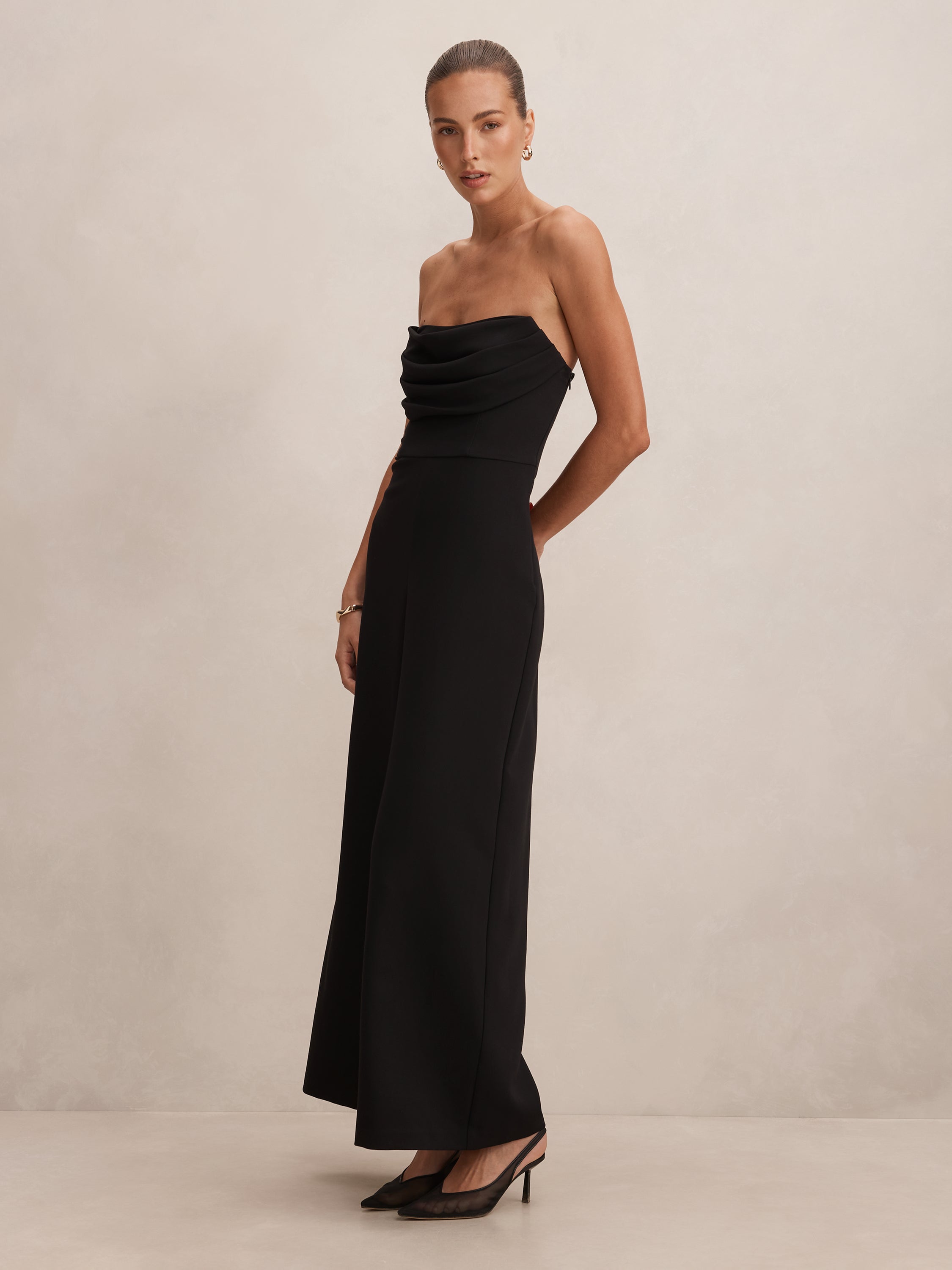 Shelly Strapless Corset Jumpsuit