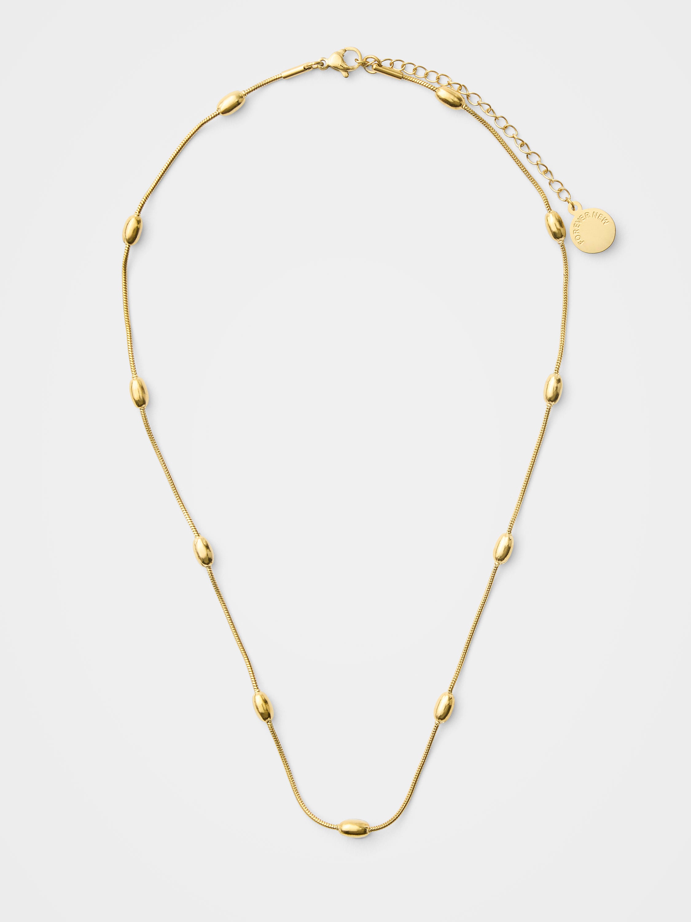 Brodie Metal Bead Necklace