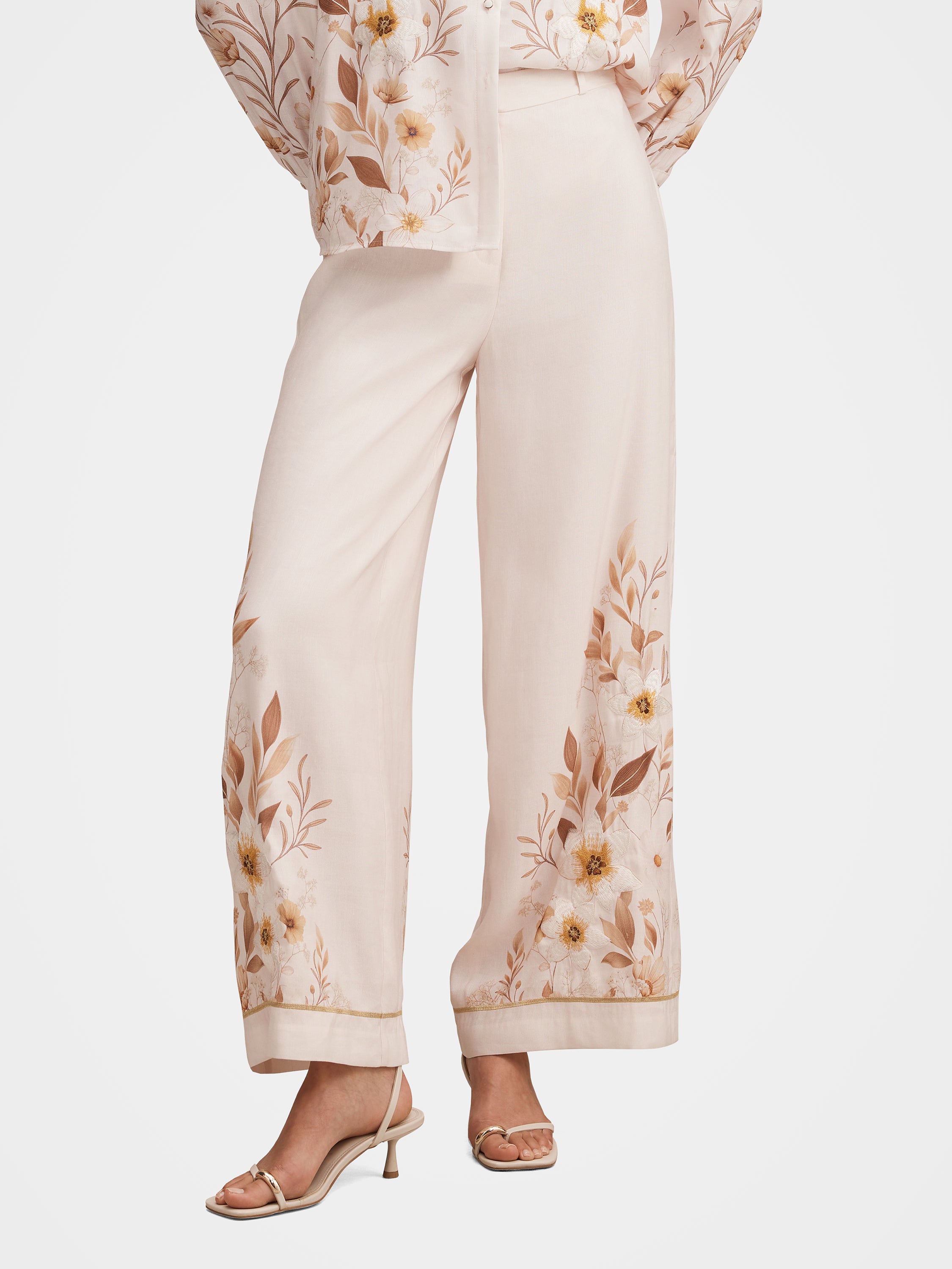 Sylvia Floral Embroidery Pant